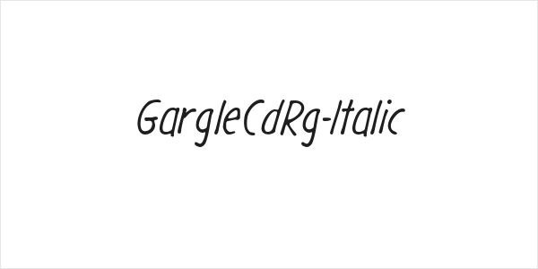 GargleCdRg-Italic Logo