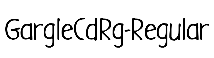GargleCdRg-Regular Font
