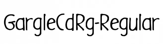 GargleCdRg-Regular  baixar fontes gratis