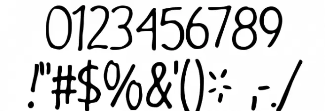 GargleCdRg-Regular Font OTHER CHARS