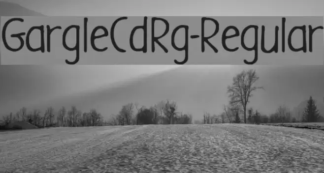 GargleCdRg-Regular Font examples