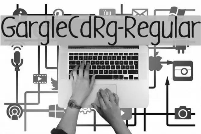 GargleCdRg-Regular Font examples