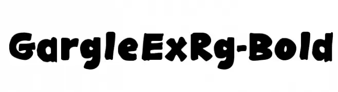 GargleExRg-Bold  les polices de caractères gratuit tlcharger