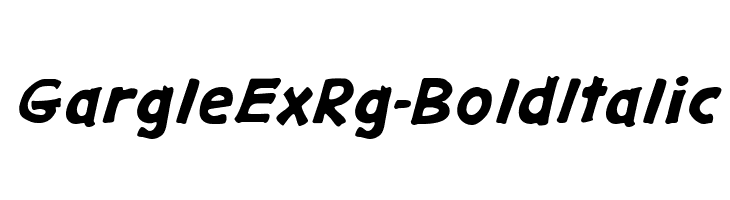 GargleExRg-BoldItalic Font