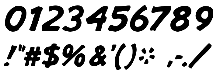 GargleExRg-BoldItalic Font OTHER CHARS