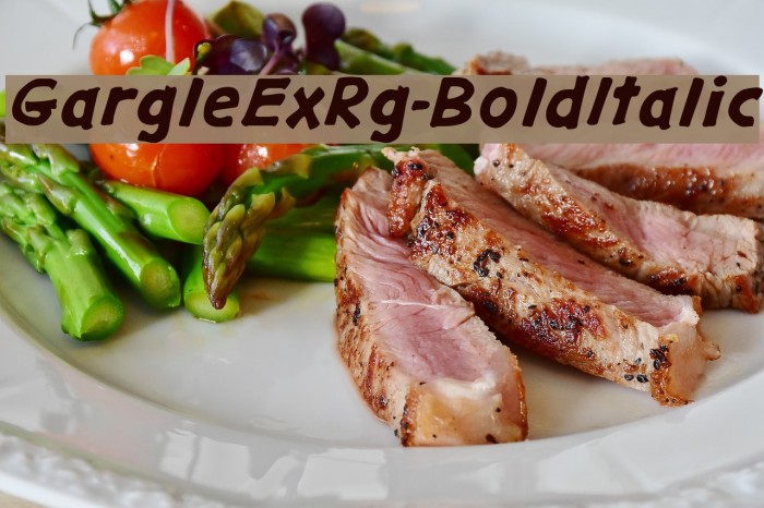 GargleExRg-BoldItalic Font examples