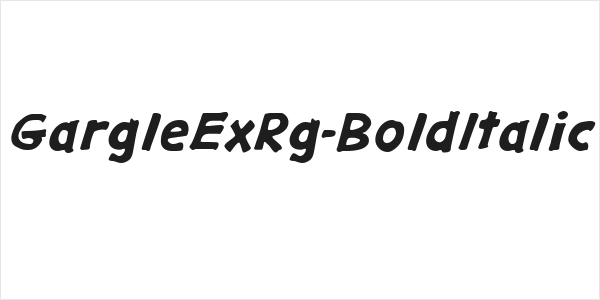 GargleExRg-BoldItalic Logo