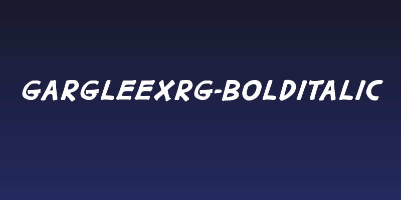 GargleExRg-BoldItalic Social Header