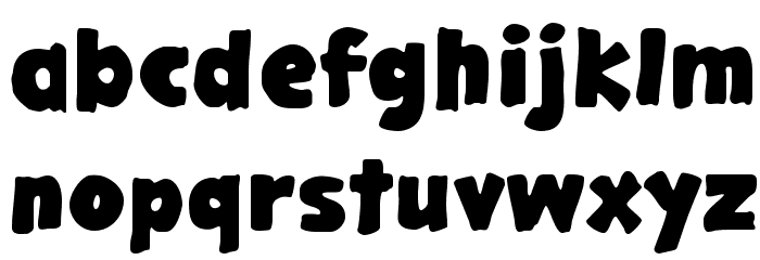 GargleExRg-Bold Font LOWERCASE