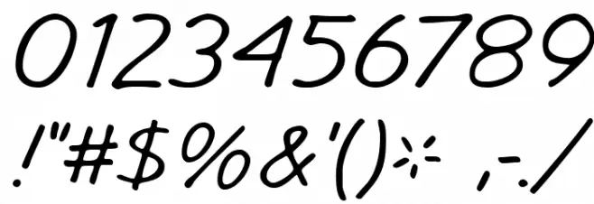 GargleExRg-Italic Font OTHER CHARS