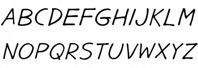 GargleExRg-Italic Schriftart Groß