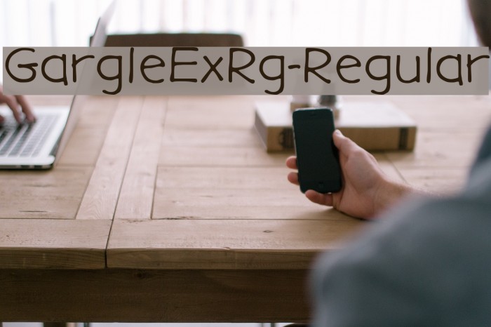 GargleExRg-Regular Font examples
