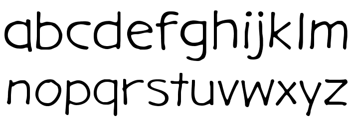 GargleExRg-Regular Font LOWERCASE