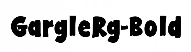 GargleRg-Bold  フリーフォントのダウンロード