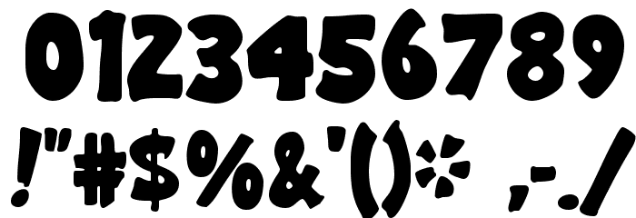 GargleRg-Bold Font OTHER CHARS