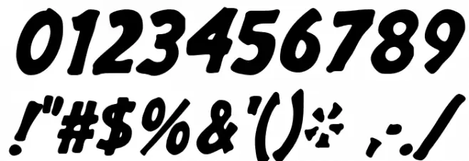 GargleRg-BoldItalic Font OTHER CHARS