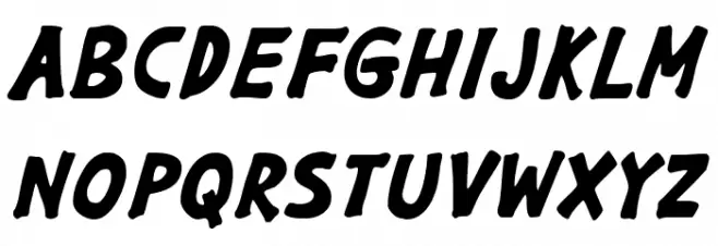 GargleRg-BoldItalic Schriftart Groß