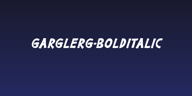 GargleRg-BoldItalic Social Header