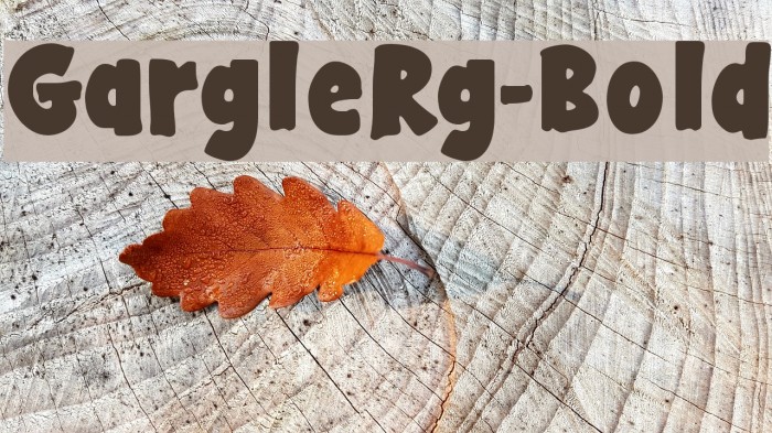 GargleRg-Bold Font examples