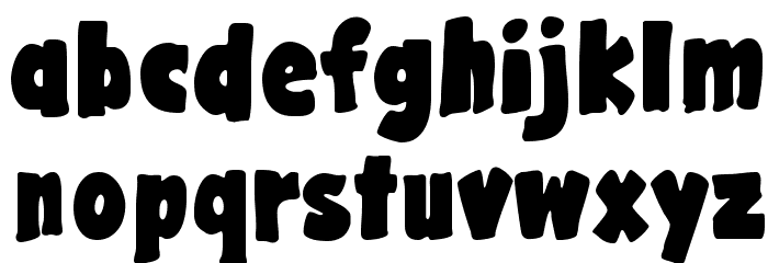 GargleRg-Bold Font LOWERCASE