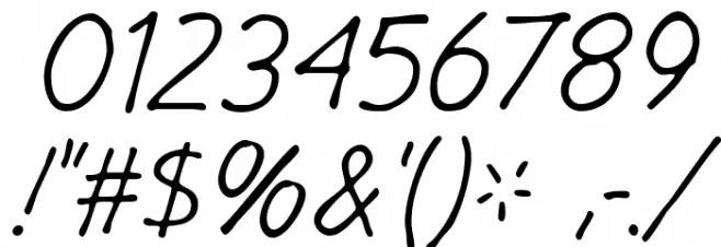 GargleRg-Italic Font OTHER CHARS