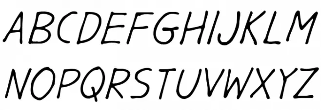 GargleRg-Italic Schriftart Groß