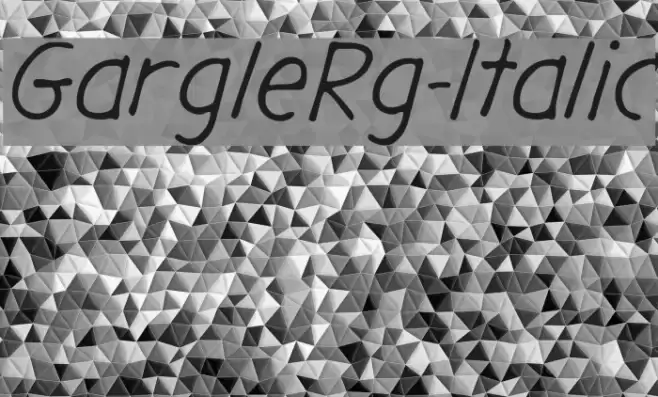 GargleRg-Italic Font examples