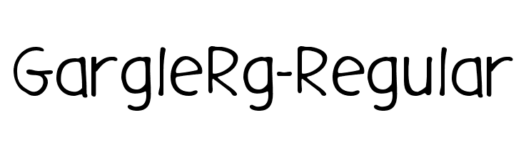 GargleRg-Regular Font