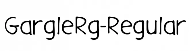 GargleRg-Regular  Frei Schriftart Herunterladen