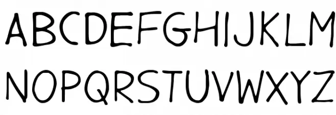 GargleRg-Regular 字体 大写