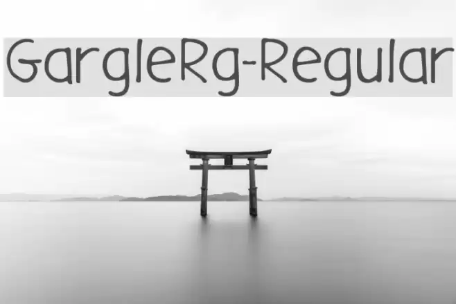 GargleRg-Regular Fuentes examples