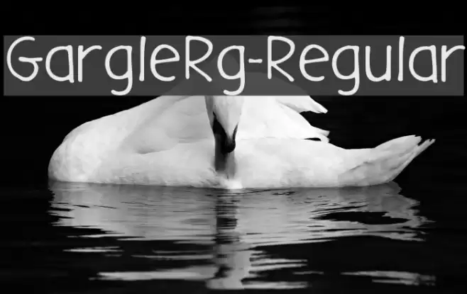 GargleRg-Regular Fuentes examples