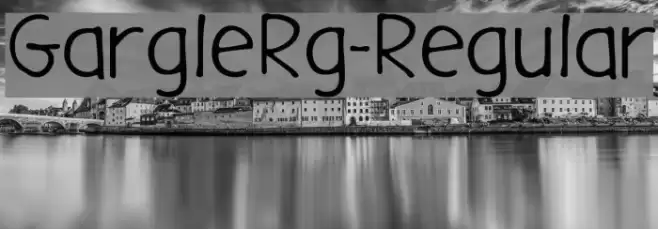 GargleRg-Regular Fuentes examples