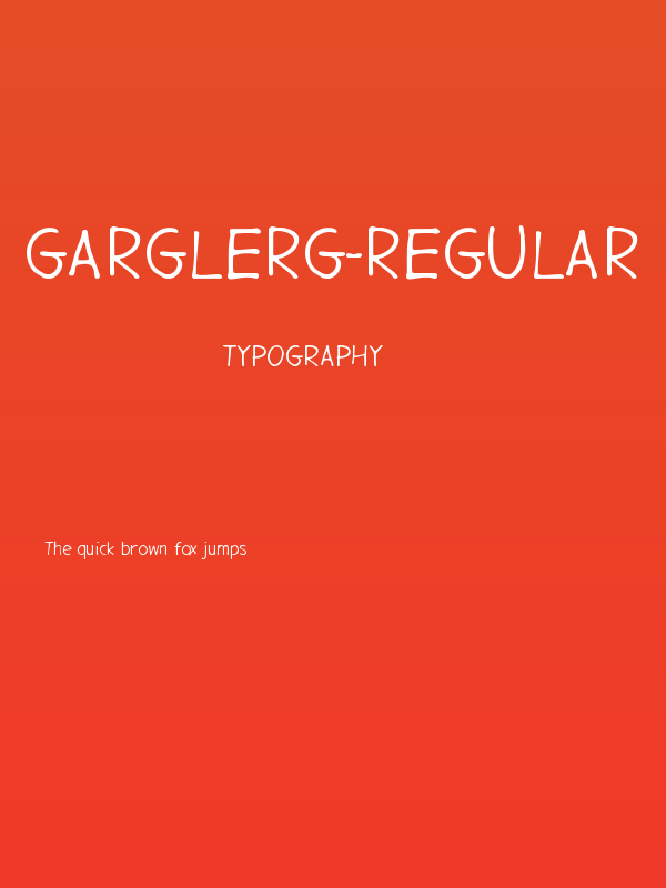 GargleRg-Regular Poster