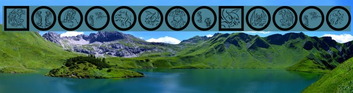 GargoyleRings Font examples