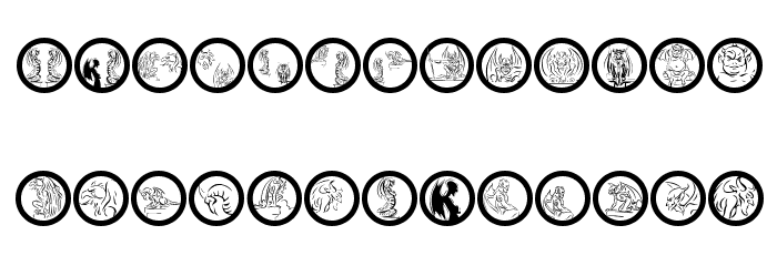 GargoyleRings Font LOWERCASE