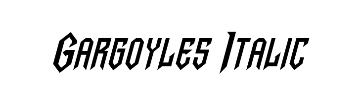 Gargoyles Italic  Fuentes Gratis Descargar