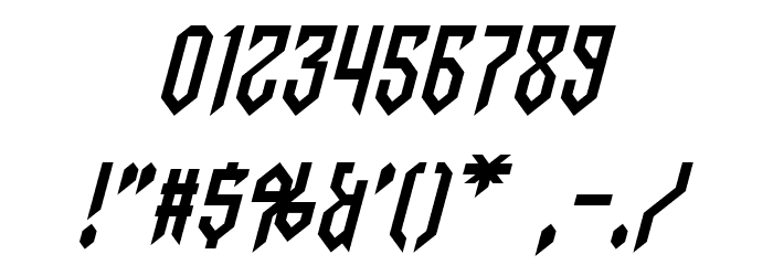 Gargoyles Italic Font OTHER CHARS