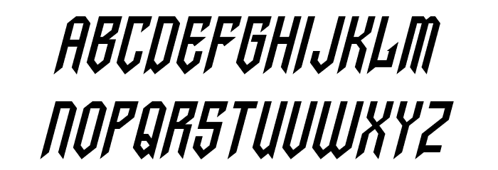 Gargoyles Italic Font LOWERCASE