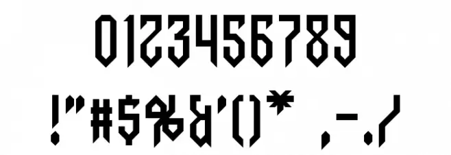 Gargoyles フォント その他の文字