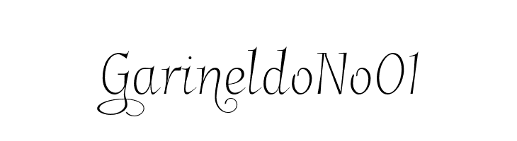 GarineldoNo01  Frei Schriftart Herunterladen