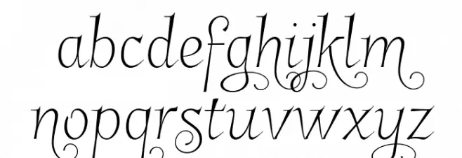 GarineldoNo01 Schriftart Kleinbuchstaben