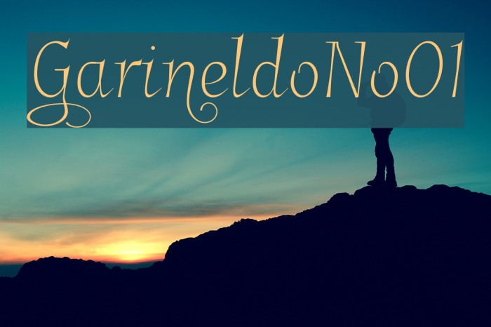 GarineldoNo01 Font examples