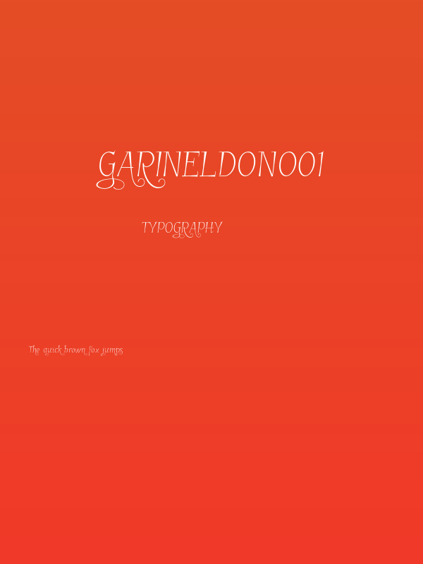GarineldoNo01 Poster