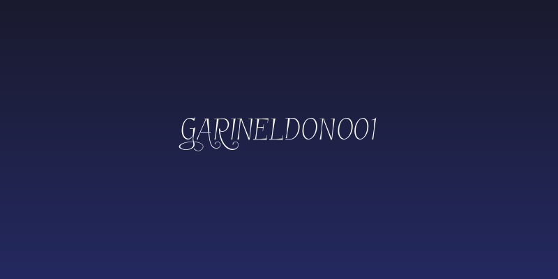 GarineldoNo01 Social Header