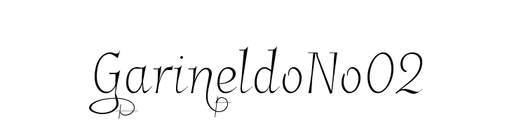 GarineldoNo02  免费字体下载