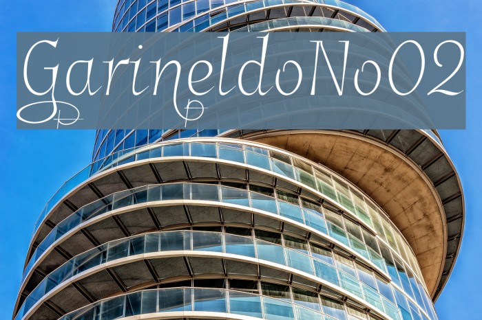 GarineldoNo02 Font examples