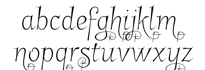 GarineldoNo02 Font LOWERCASE