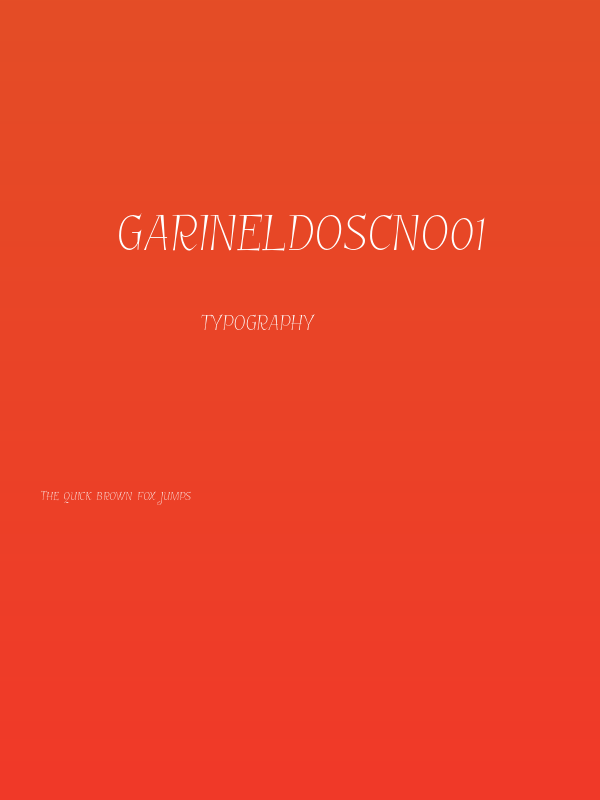 GarineldoSCNo01 Poster