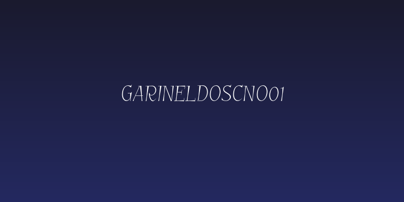 GarineldoSCNo01 Social Header